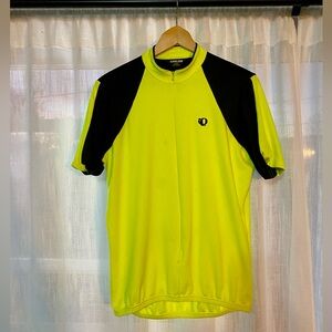 Pearl Izumi Men's Neon Yellow and Black Cycling Tee
